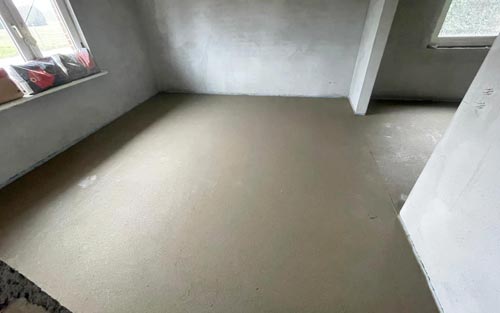 Estrich im Wohngebäude