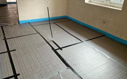 Arbeiten Vorbereitung Estrichlegen